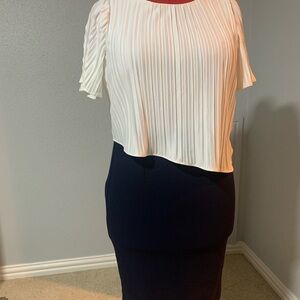 Elegant White and black dress